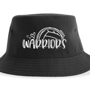 Volleyball Warriors School Sports Fan Team Spirit Sustainable Bucket Hat