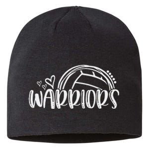 Volleyball Warriors School Sports Fan Team Spirit Sustainable Beanie