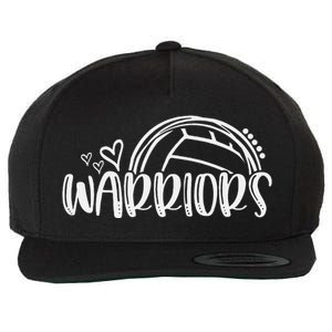 Volleyball Warriors School Sports Fan Team Spirit Wool Snapback Cap