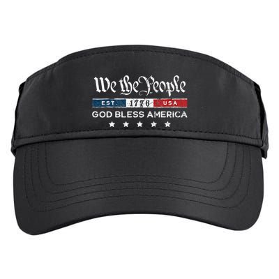 Vintage We The People Usa God Bless America Adult Drive Performance Visor