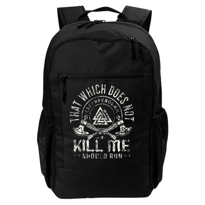 Viking Warrior That Which Doesnt Kill Me Veteran Daily Commute Backpack