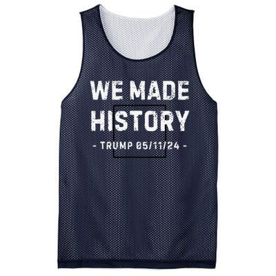 Victory Won Trump We Made History Greatest Comeback Comeback Mesh Reversible Basketball Jersey Tank