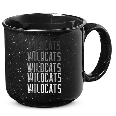 Vintage Wildcats Text Design In Multi Colors Wildcats 15oz Campfire Ceramic Mug
