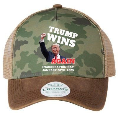 Victory Won Trump Inauguration Wins Again Keepsake Vance Legacy Tie Dye Trucker Hat