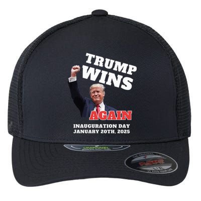 Victory Won Trump Inauguration Wins Again Keepsake Vance Flexfit Unipanel Trucker Cap