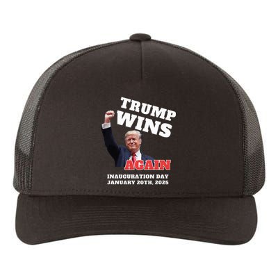 Victory Won Trump Inauguration Wins Again Keepsake Vance Yupoong Adult 5-Panel Trucker Hat