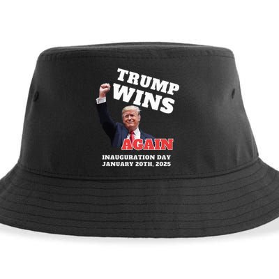 Victory Won Trump Inauguration Wins Again Keepsake Vance Sustainable Bucket Hat