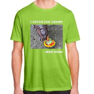 Victory Won Trump I Voted Moo Deng Prediction Garbage Legend Adult ChromaSoft Performance T-Shirt