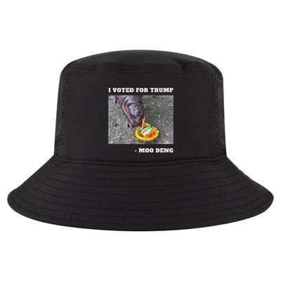 Victory Won Trump I Voted Moo Deng Prediction Garbage Legend Cool Comfort Performance Bucket Hat