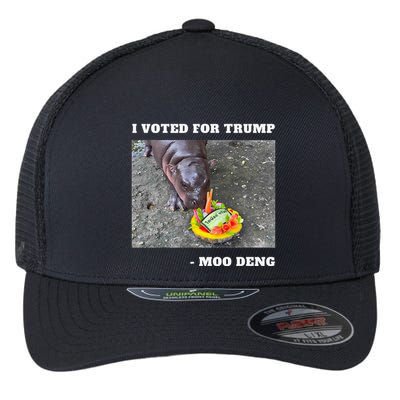 Victory Won Trump I Voted Moo Deng Prediction Garbage Legend Flexfit Unipanel Trucker Cap
