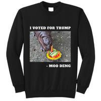 Victory Won Trump I Voted Moo Deng Prediction Garbage Legend Sweatshirt