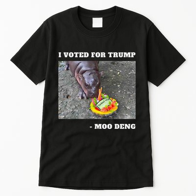 Victory Won Trump I Voted Moo Deng Prediction Garbage Legend Tall T-Shirt