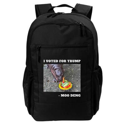 Victory Won Trump I Voted Moo Deng Prediction Garbage Legend Backpack