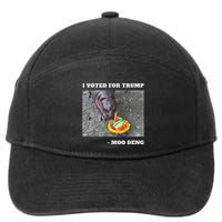 Victory Won Trump I Voted Moo Deng Prediction Garbage Legend 7-Panel Snapback Hat