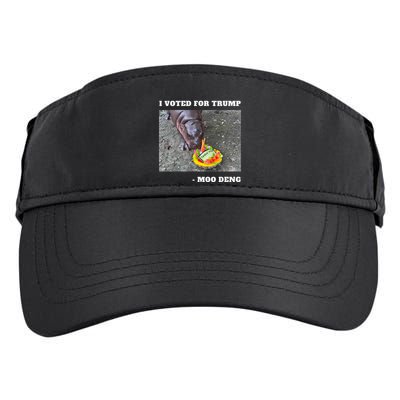 Victory Won Trump I Voted Moo Deng Prediction Garbage Legend Adult Drive Performance Visor