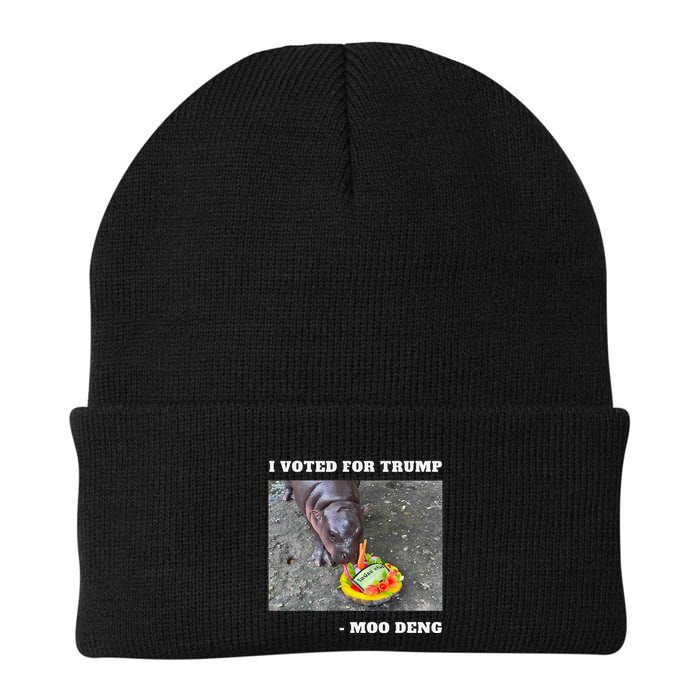 Victory Won Trump I Voted Moo Deng Prediction Garbage Legend Beanie