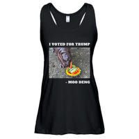 Victory Won Trump I Voted Moo Deng Prediction Garbage Legend Ladies Essential Flowy Tank