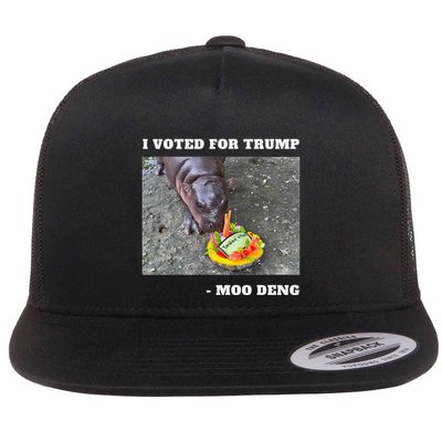 Victory Won Trump I Voted Moo Deng Prediction Garbage Legend Flatbill Hat