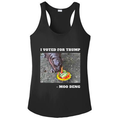 Victory Won Trump I Voted Moo Deng Prediction Garbage Legend Ladies PosiCharge Competitor Racerback Tank