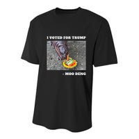Victory Won Trump I Voted Moo Deng Prediction Garbage Legend Youth Performance Sprint T-Shirt