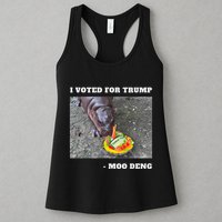 Victory Won Trump I Voted Moo Deng Prediction Garbage Legend Womens Tank Top
