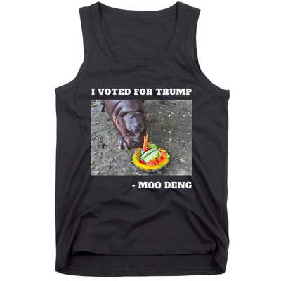 Victory Won Trump I Voted Moo Deng Prediction Garbage Legend Tank Top