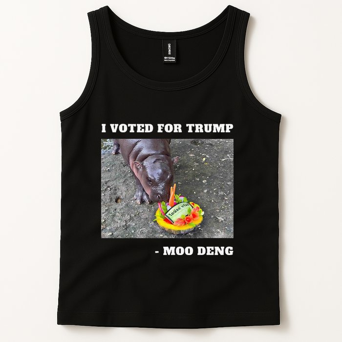 Victory Won Trump I Voted Moo Deng Prediction Garbage Legend Tank Top