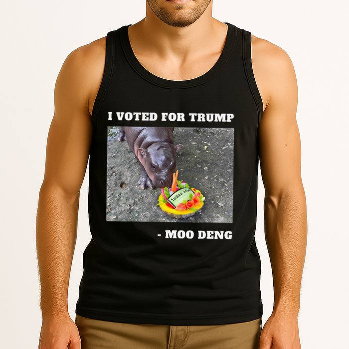 Victory Won Trump I Voted Moo Deng Prediction Garbage Legend Tank Top