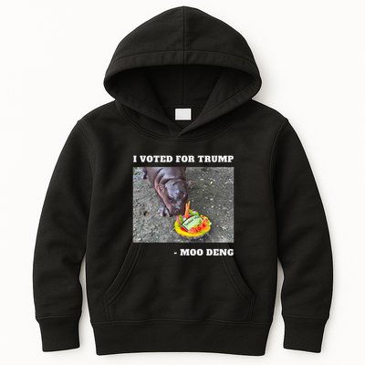 Victory Won Trump I Voted Moo Deng Prediction Garbage Legend Kids Hoodie