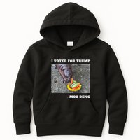 Victory Won Trump I Voted Moo Deng Prediction Garbage Legend Kids Hoodie