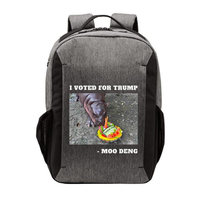 Victory Won Trump I Voted Moo Deng Prediction Garbage Legend Vector Backpack