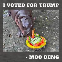 Victory Won Trump I Voted Moo Deng Prediction Garbage Legend Vector Backpack