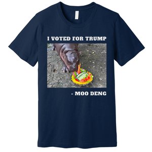 Victory Won Trump I Voted Moo Deng Prediction Garbage Legend Premium T-Shirt