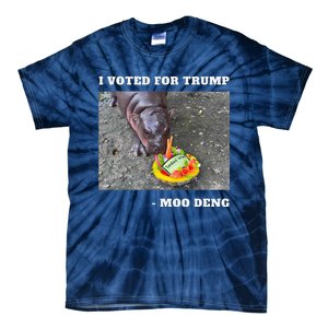 Victory Won Trump I Voted Moo Deng Prediction Garbage Legend Tie-Dye T-Shirt