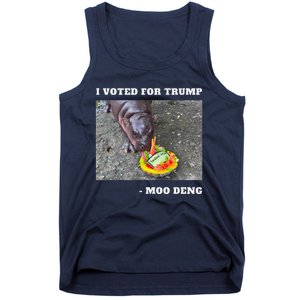 Victory Won Trump I Voted Moo Deng Prediction Garbage Legend Tank Top