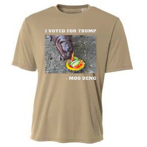 Victory Won Trump I Voted Moo Deng Prediction Garbage Legend Cooling Performance Crew T-Shirt