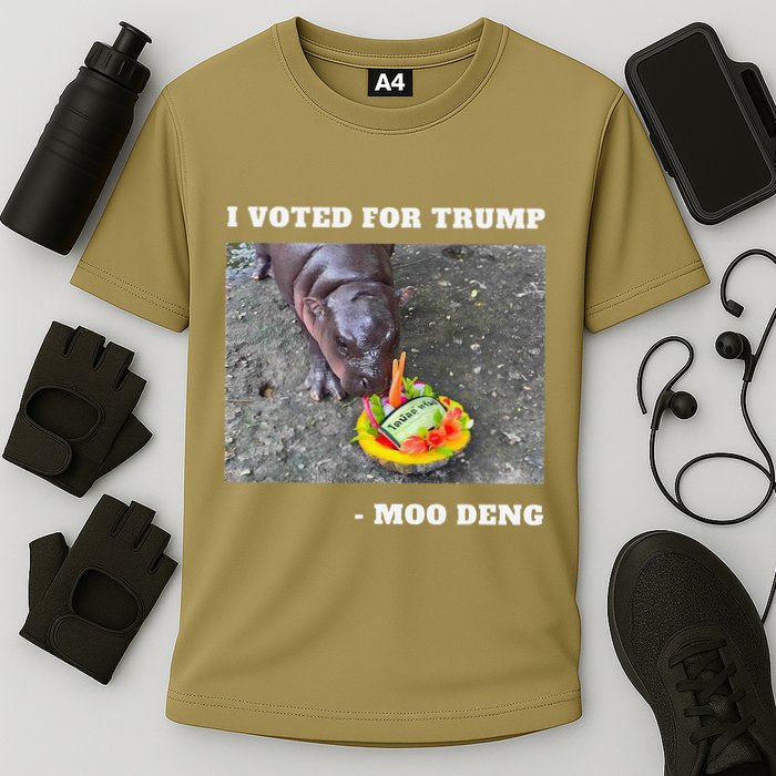 Victory Won Trump I Voted Moo Deng Prediction Garbage Legend Performance Shirt