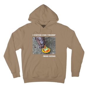 Victory Won Trump I Voted Moo Deng Prediction Garbage Legend Hoodie