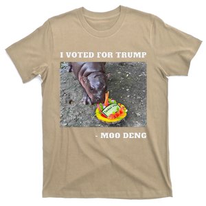 Victory Won Trump I Voted Moo Deng Prediction Garbage Legend T-Shirt