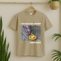 Victory Won Trump I Voted Moo Deng Prediction Garbage Legend T-Shirt
