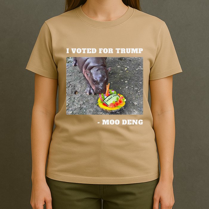 Victory Won Trump I Voted Moo Deng Prediction Garbage Legend T-Shirt