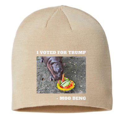 Victory Won Trump I Voted Moo Deng Prediction Garbage Legend Sustainable Beanie