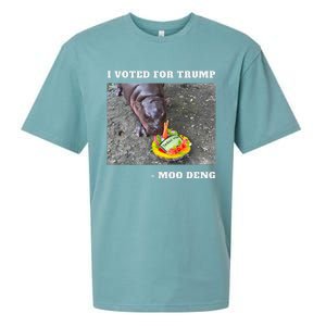 Victory Won Trump I Voted Moo Deng Prediction Garbage Legend Sueded Cloud Jersey T-Shirt