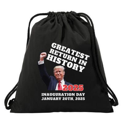 Victory Won Trump Greatest Return In History Garbage Drawstring Bag
