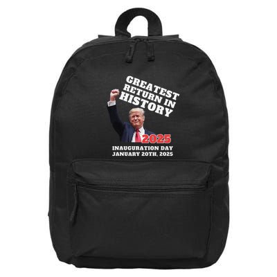 Victory Won Trump Greatest Return In History Garbage 16 in Basic Backpack