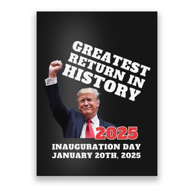 Victory Won Trump Greatest Return In History Garbage Poster