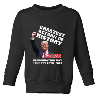 Victory Won Trump Greatest Return In History Garbage Toddler Sweatshirt