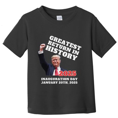 Victory Won Trump Greatest Return In History Garbage Toddler T-Shirt