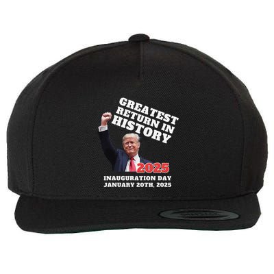 Victory Won Trump Greatest Return In History Garbage Wool Snapback Cap