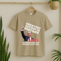 Victory Won Trump Greatest Return In History Garbage T-Shirt